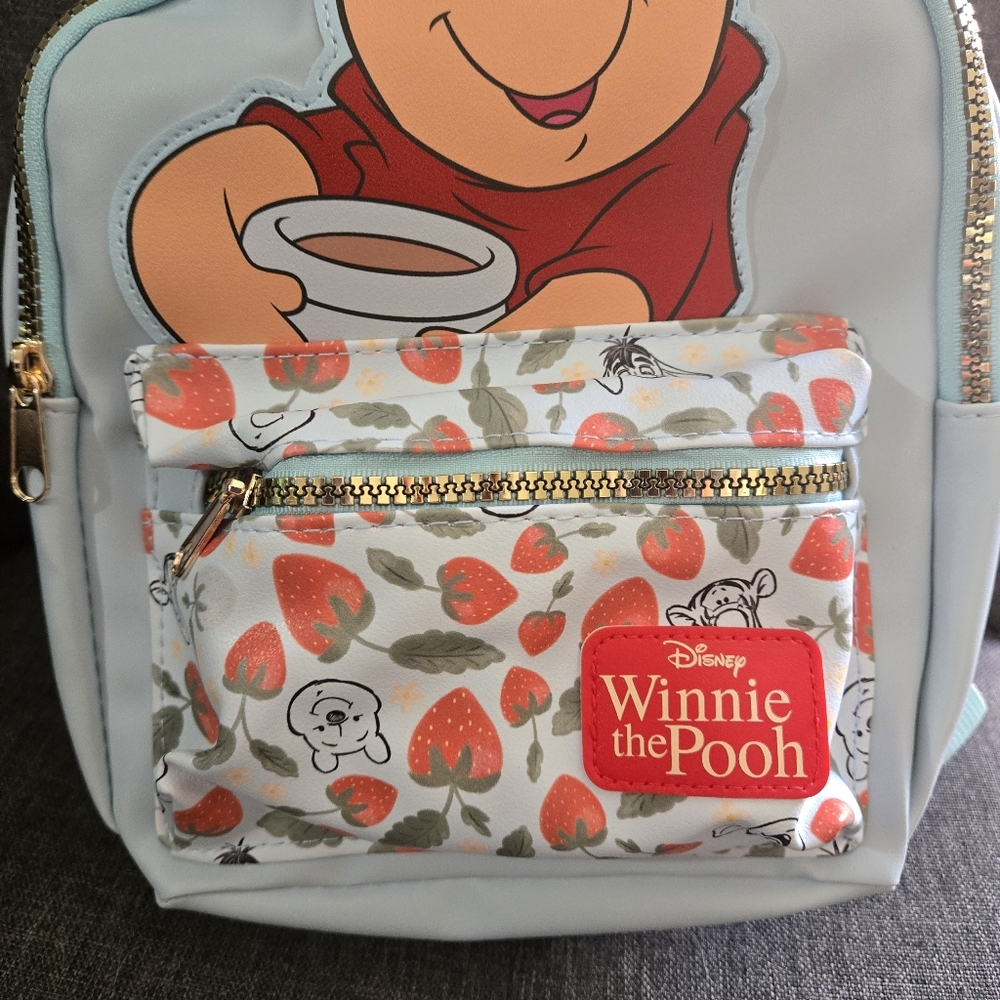 Disney Winnie the Pooh Mini Bag - Light Blue and Red - Picture 4 of 11